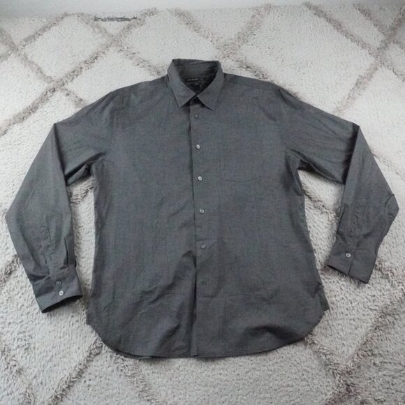 John Varvatos Other - John Varvatos Luxe Button Up Shirt Mens Large Gray